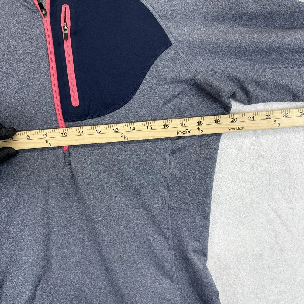 Patagonia Gray and Pink Quarter-Zip Sweatshirt - Picture 6 of 8